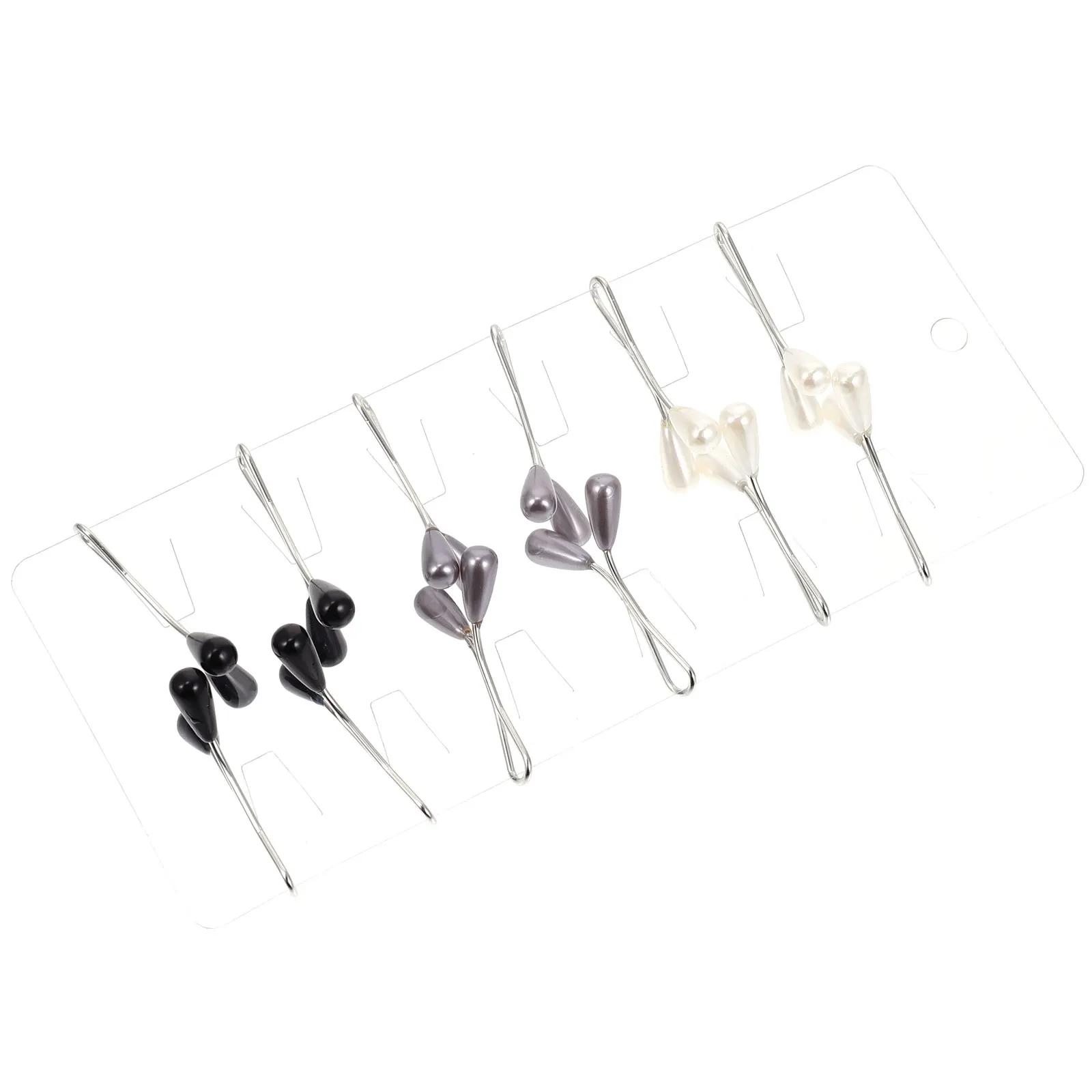 

24pcs Pearl U-Clip Scarf Brooch Hijab Fixing Clip For Women Silk Scarf Shawl Decor Wedding Party Office Wear Accessory