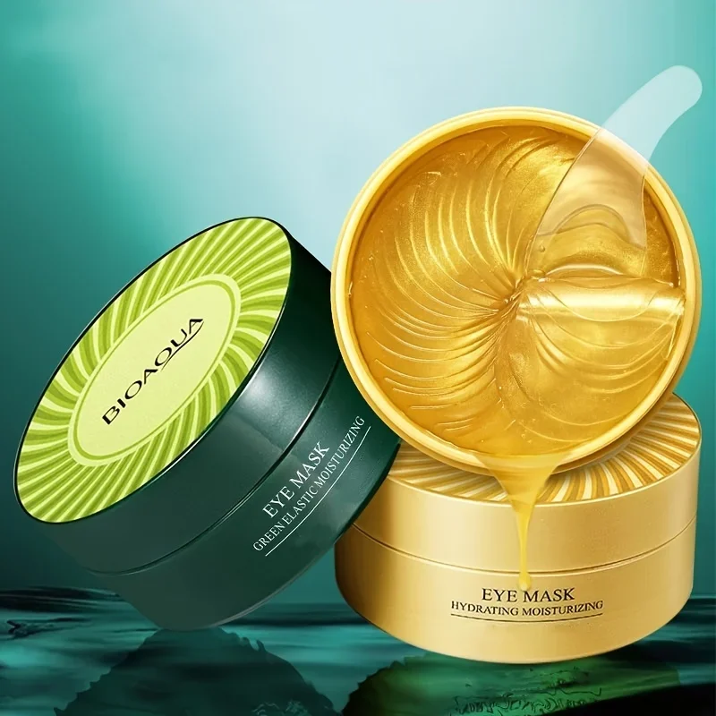 120pcs Seaweed Golden Collagen Eye Mask Anti Dark Circles Removal Eye Bags Moisturizing Firming Eye Patches Skin Care Products