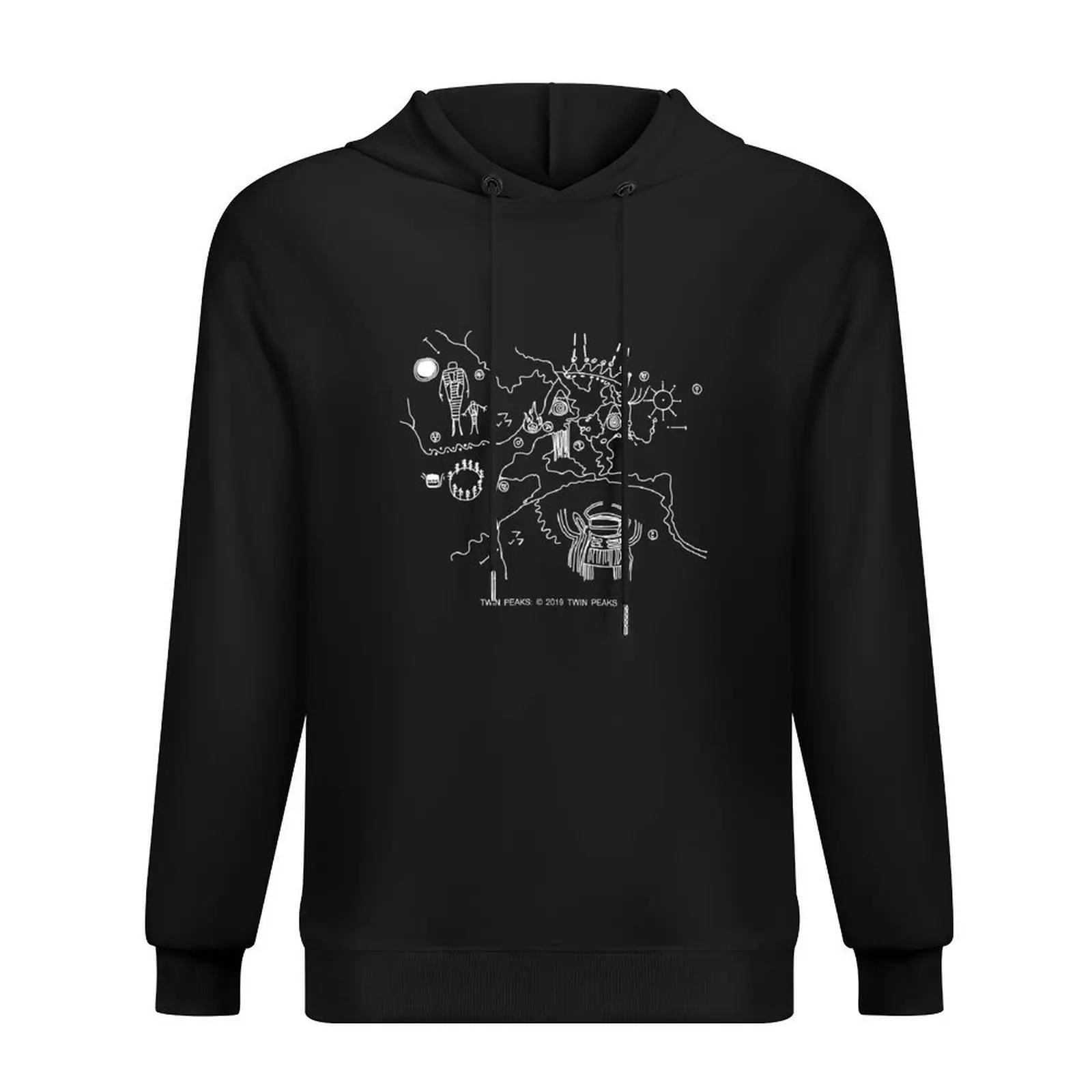 

Twin Peaks -Cave Map Hoodie mens designer clothes mens clothes men's coat mens clothing man hoodie