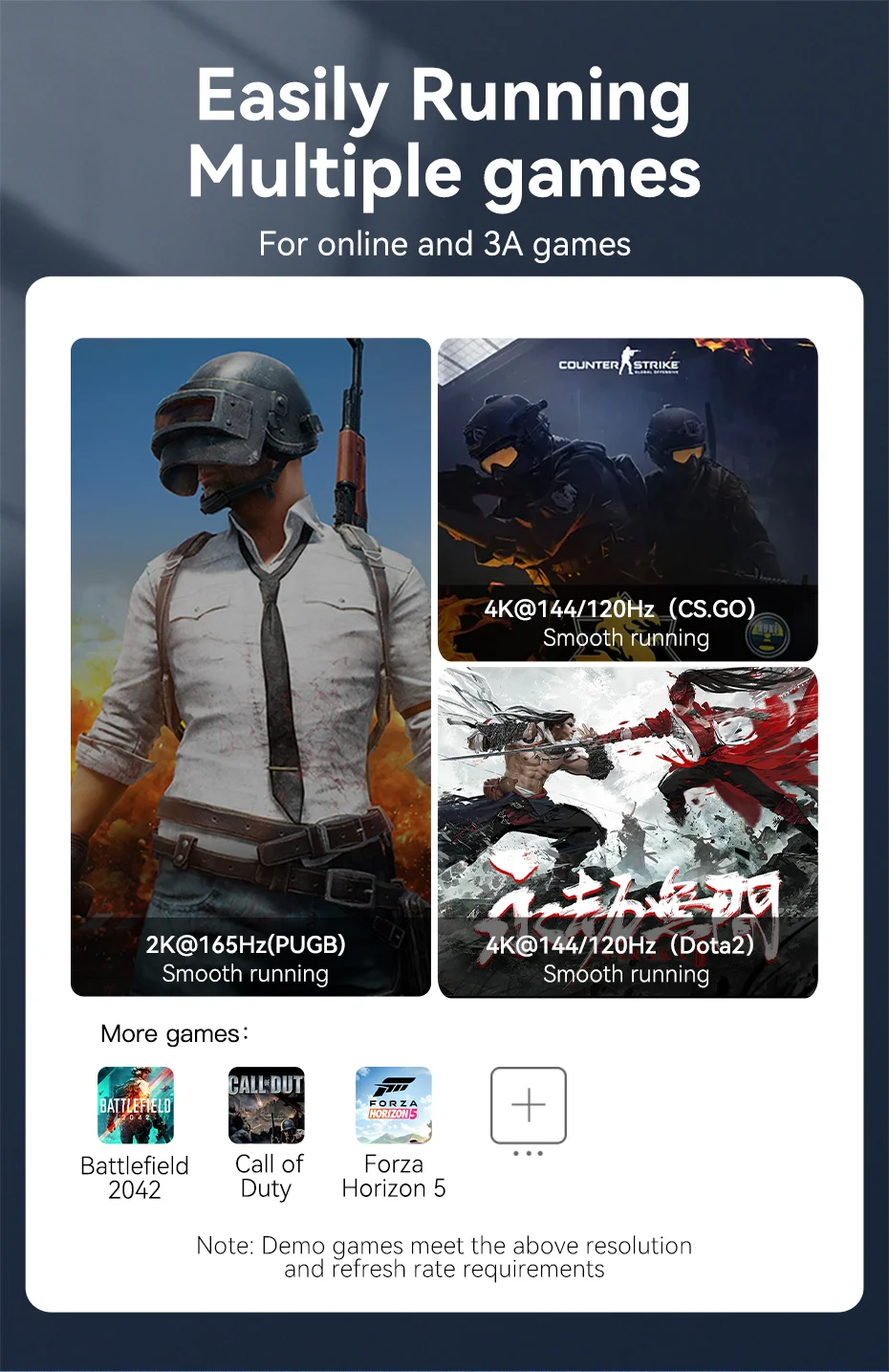 Vention 10K DisplayPort-Kabel 8K@60Hz 4K@165Hz 40 Gbit/s Display Port Audiokabel unterstützt HDR HDCP 2.2 für Gaming-Monitor TV DP 2.0 – Detail 14