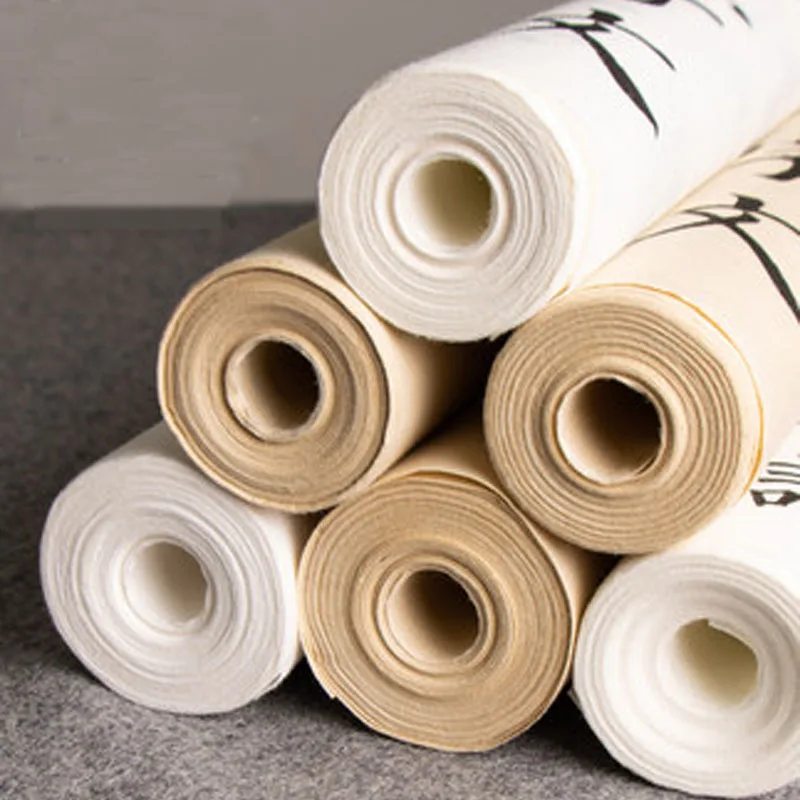 Chinese Calligraphy Copybook Seal Script Practice Half Rice Paper Qian Zi wen Heart Sutra Long Scroll Transcribe for Beginners