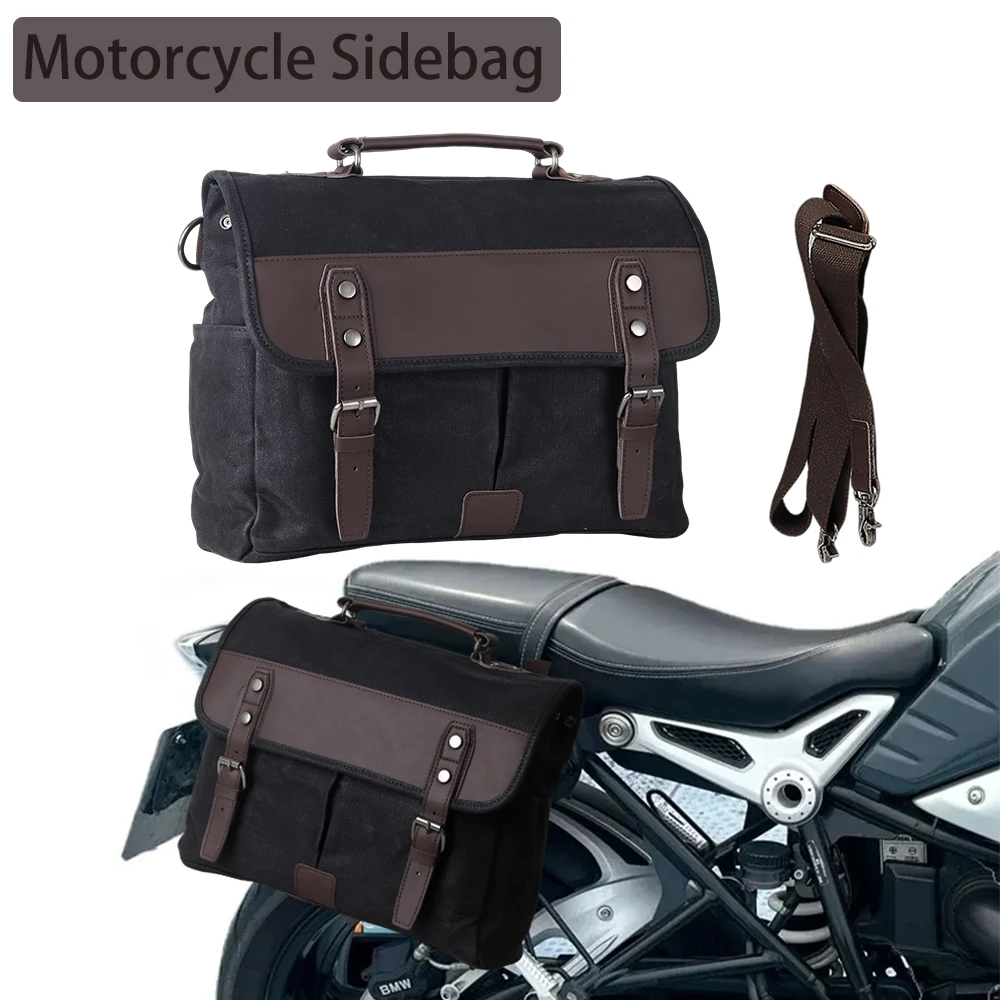 

Водонепроницаемый мотоциклетный рюкзак, винтажные седельные сумки, многоуровневая боковая сумка для хранения мотоцикла, большая вместительная ретро-сумка для мотоцикла