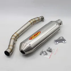 스즈키 DRZ400 DR Z400 DRZ 400 슬립온 배기 파이프 시스템 오토바이 미들 링크 튜브 연결 FMF 머플러 탈출 모토