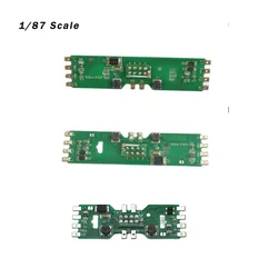 HO 1:87 scheda di distribuzione dell'alimentazione del treno modello con led di stato per la modellazione ferroviaria di tensione cc e ca 1 pezzo