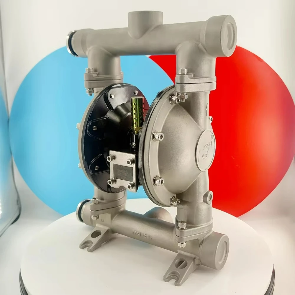 KY261-215SJPP New Air Operated Diaphragm Pump Chemically Compatible 40mm Stainless Steel 316L Pneumatic Pressure OEM