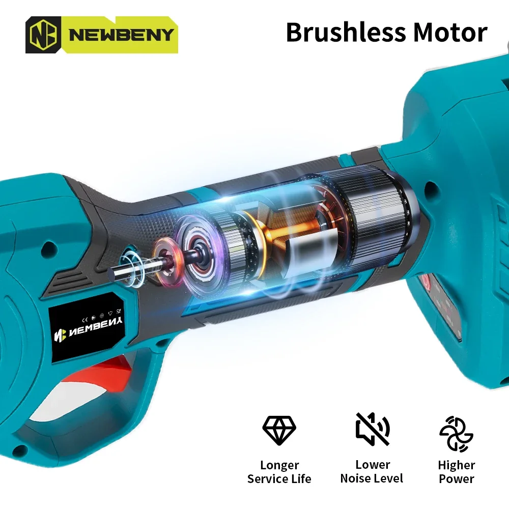 NEWBENY 30mm Brushless Electric Pruning Shears 4 Gear Cordless Garden Fruit Tree Bonsai Beautify Tool For Makita Battery Pin