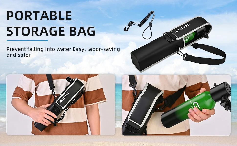GOYOJO Mini Scuba Diving Tank 5-10 Minutes Dive Bottle 0.5L Oxygen Scuba Dive Cylinder for Scuba Diving Snorkeling