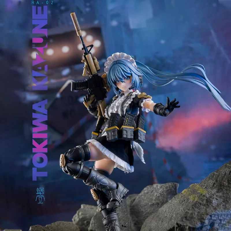 

Original Snail Shell Figure 1/12 Tokiwa Kazune Ra-02 Action Mobile Suit Girl Figures Tactical Maid Figurine Collections Toy Gift