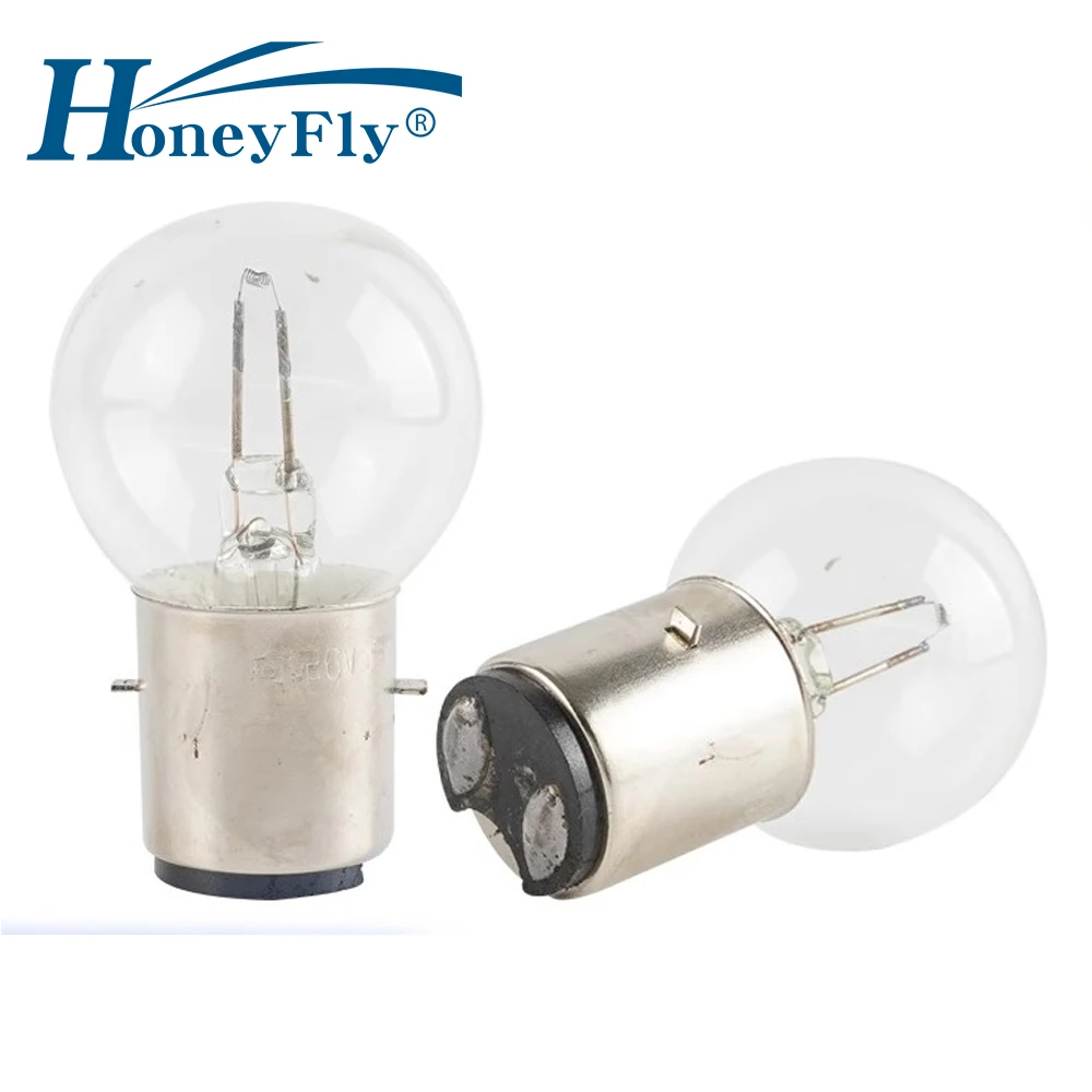 HoneyFly 2pcs Microscope Incandescent Lamp Bulb 6V 30W 12V 30W/50W B20 Navigation Tungsten Instrument Indicator Light