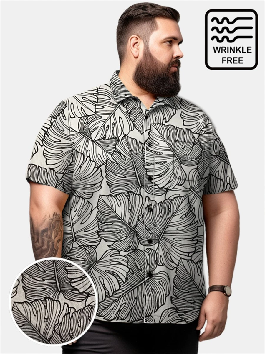 Summer Purple Striped Print Tops Vintage Clothes Men's Hawaiian Breathable Short Sleeve Shirts