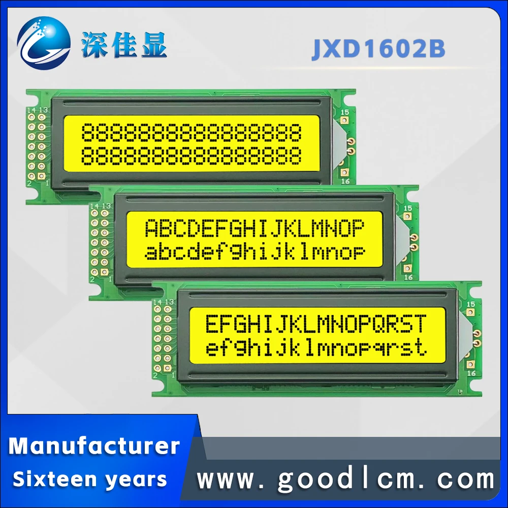 1602Lcd display 16x2B Lcm display modul STN gelb grün bildschirm gelb grün licht hd4780 oder aip31066 control stick