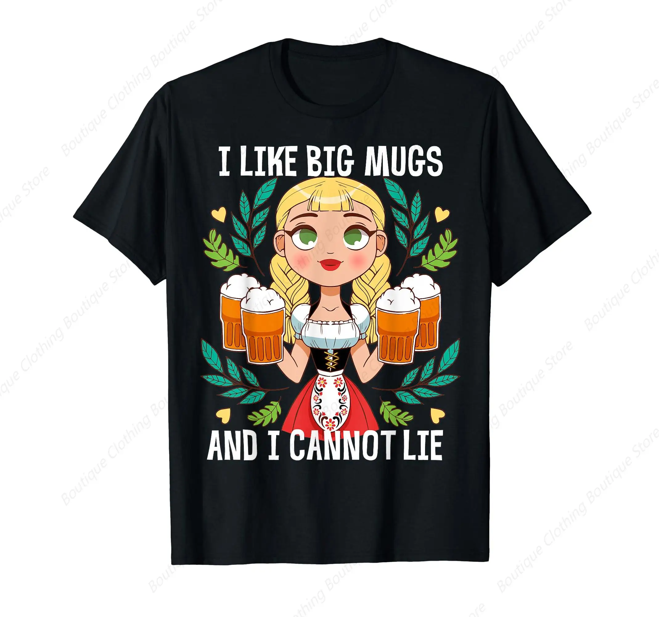 I Like Big Mugs Oktoberfest Bavarian Munich Beer Festival T-Shirt