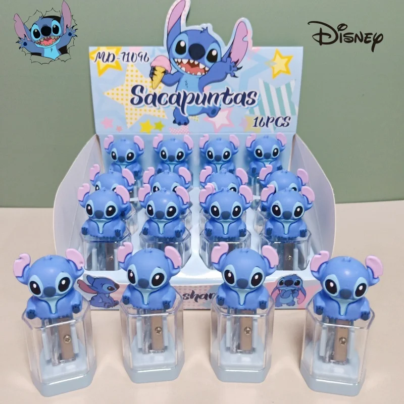 

Disney Stitch Pencil Sharpener Cartoon Action Anime Figures Angel Stitch Doll Pencil Sharpener Cute Student Stationery Gifts