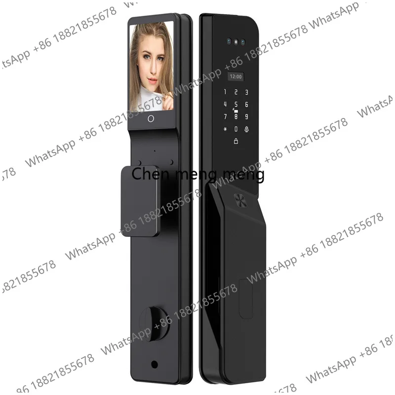 

Высокозащищенный автоматический дверной замок с дистанционным управлением, распознаванием лиц и отпечатков пальцев, умный замок