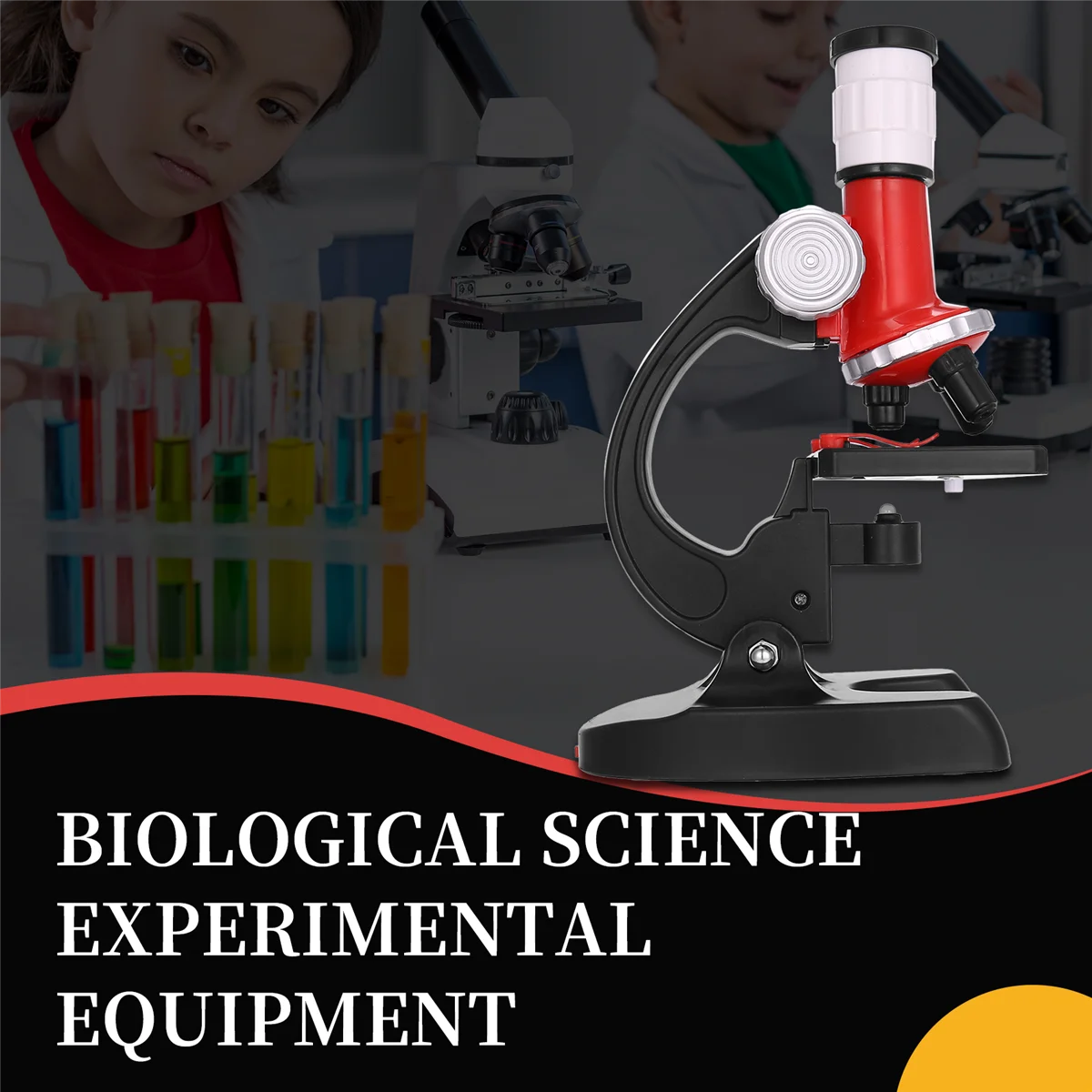 1200 Times Microscope Toys Primary School Biological Science Experiment Equipment Kids Educational Toys Microscope Kit