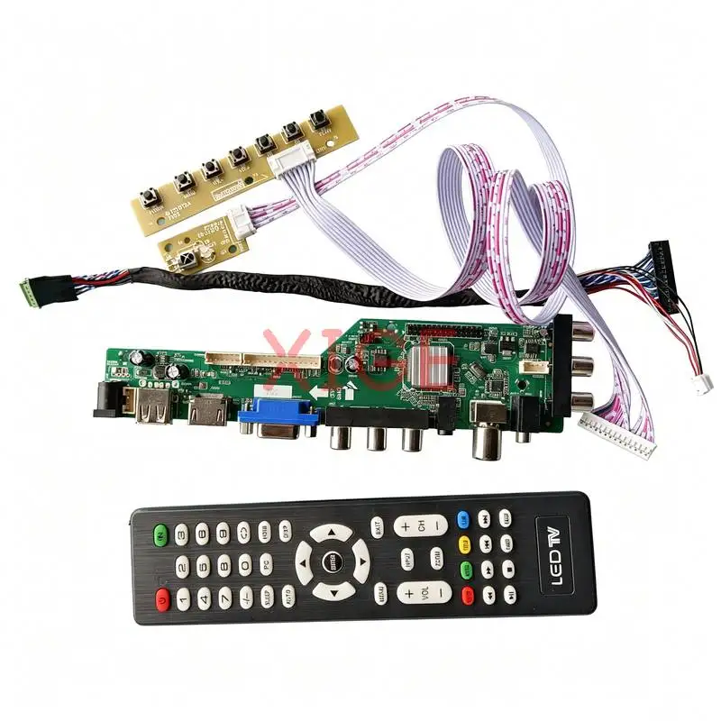 Placa de Controle Compatível com B125XW01 LP125WH2-SL B125XW02 LP125WH2-TL 40Pin LVDS HDMI/VGA/AV/USB/DVB para Tela de Laptop 1366x768 1366*768 Kit DIY