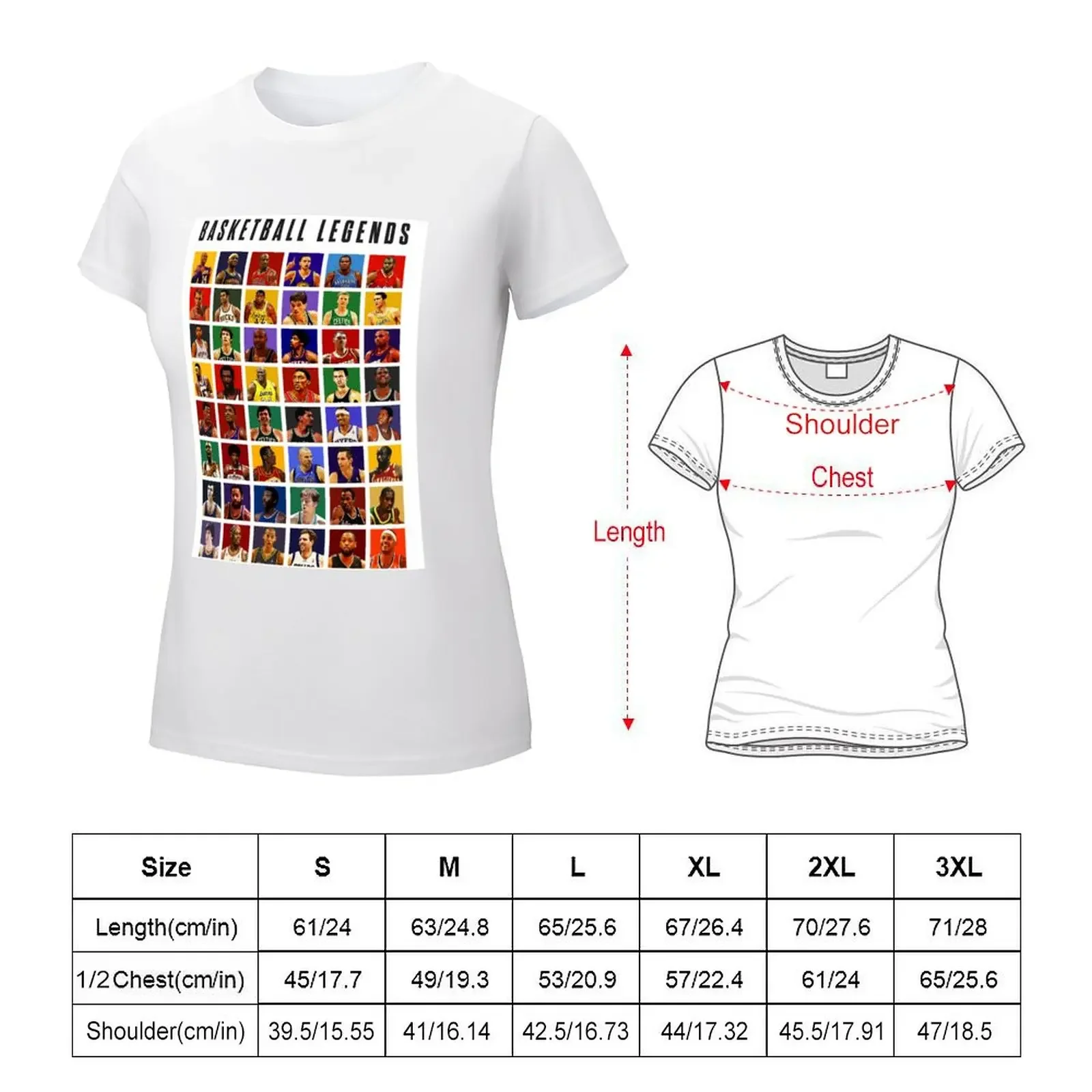 Basketball Legends T-shirt tees cute clothes t shirt for Women