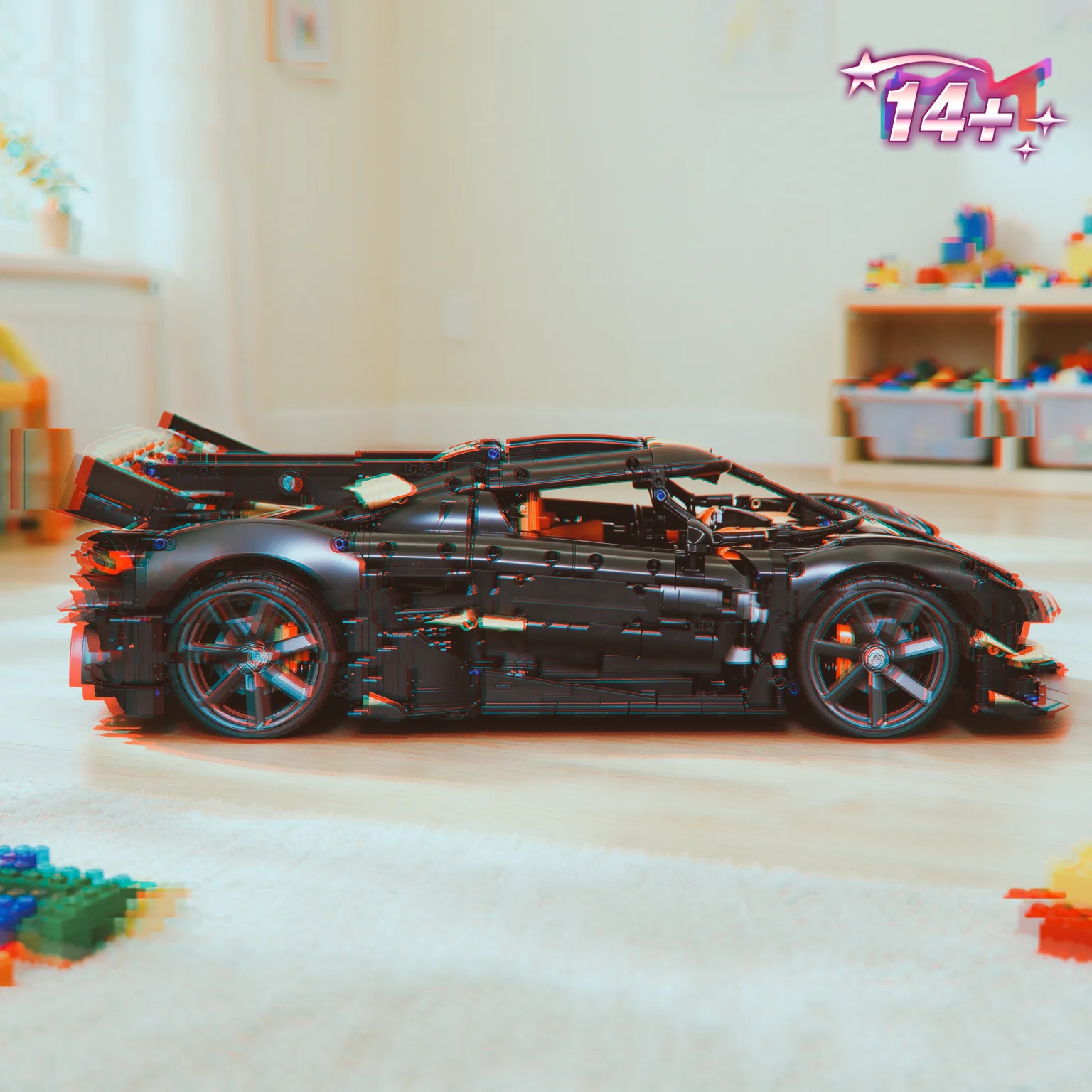 2026 New Popular Dynamic Racing Coupe Assemble Puzzle Model, 4104pcs Precision Components Adult Tabletop Decor