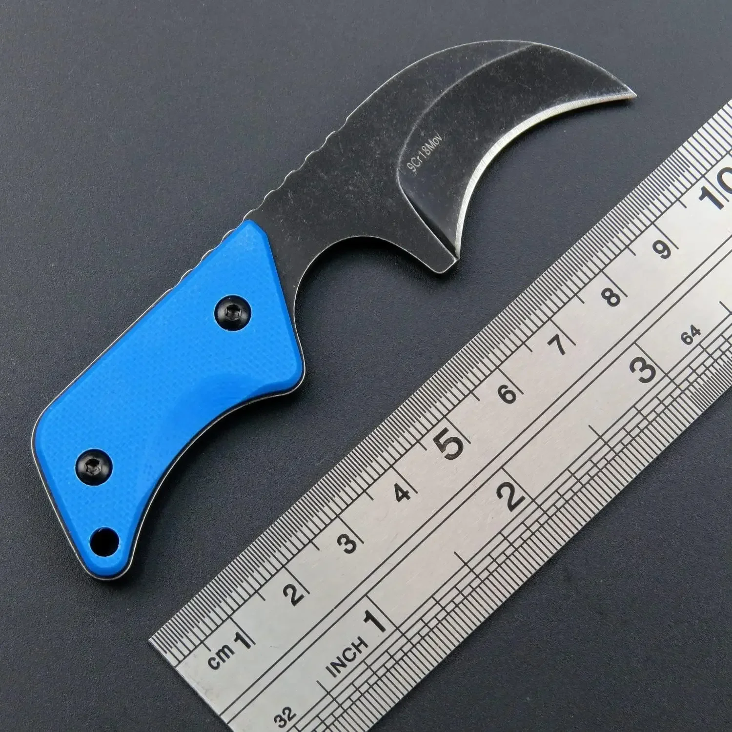 NEW Eafengrow C1294 Fixed Blade Knife 9Cr18Mov Blade G10 Handle EDC Tool Neck Knife for Outdoor Camping Hiking with kydex Sheath