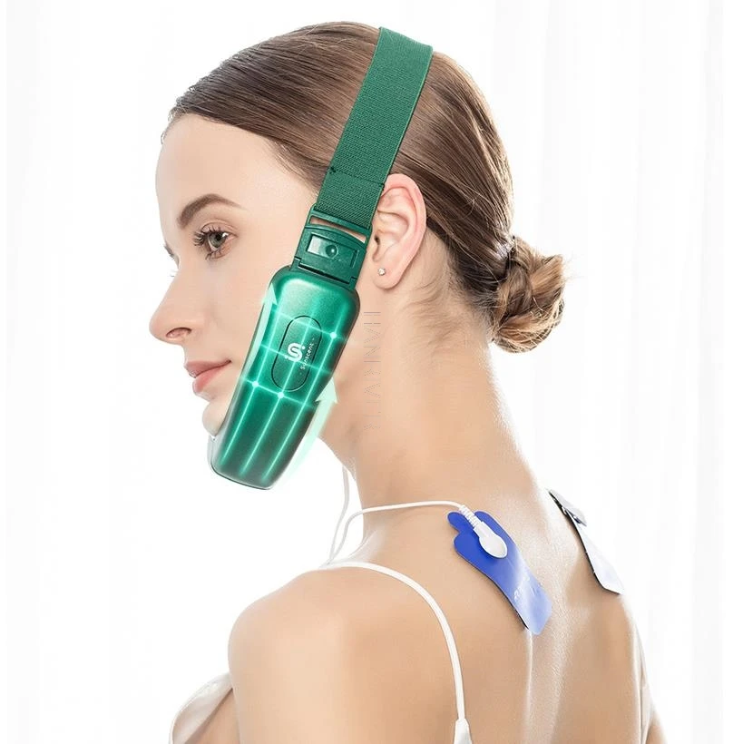 Terapia de luz fóton led v massageador facial levantamento facial emagrecimento duplo queixo redutor anti envelhecimento rugas cuidados com a pele beleza