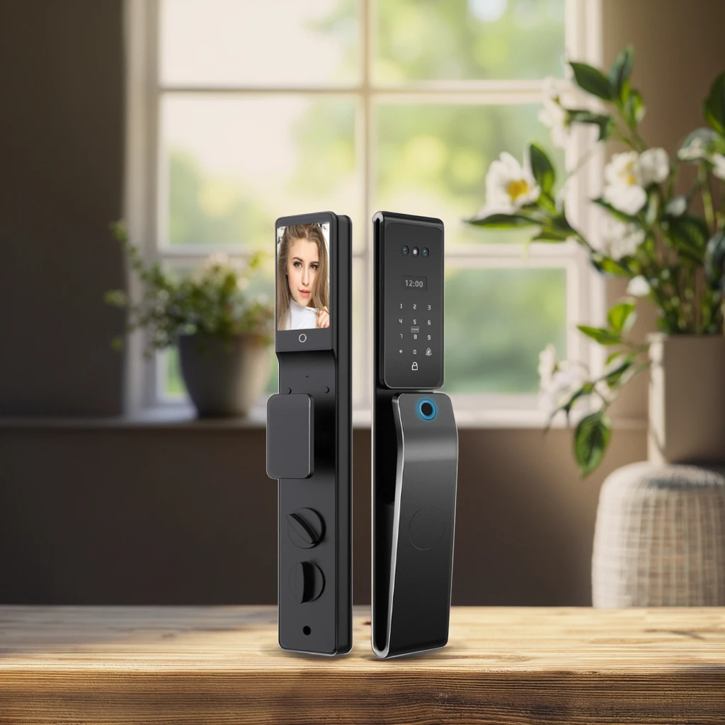 High-quality Waterproof and Anti-theft Intelligent Door Lock Face Recognition Fingerprint Electronic Intelligent Door Lock