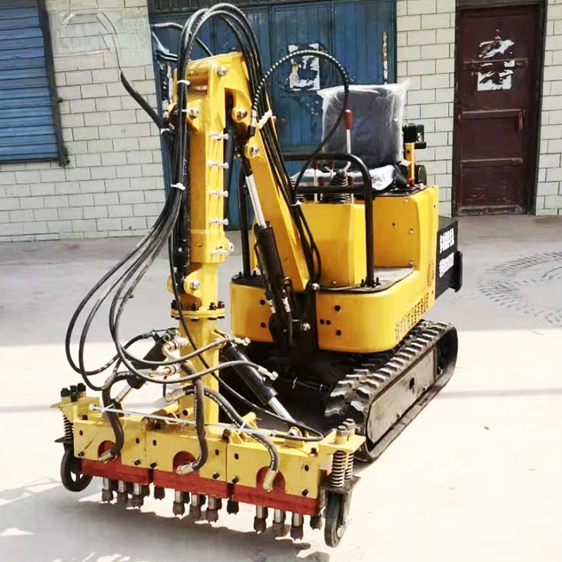 for Airborne Concrete Scabbler Road Milling and Drilling Rough Head Driving Concrete Roller Tunnel Low Side Wall Concrete