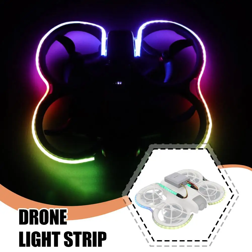 Universal Colorful Light Strip For Drones Suitable For DJI NEO/AVATA2 Crossover Aircraft Night Warning Light Strip