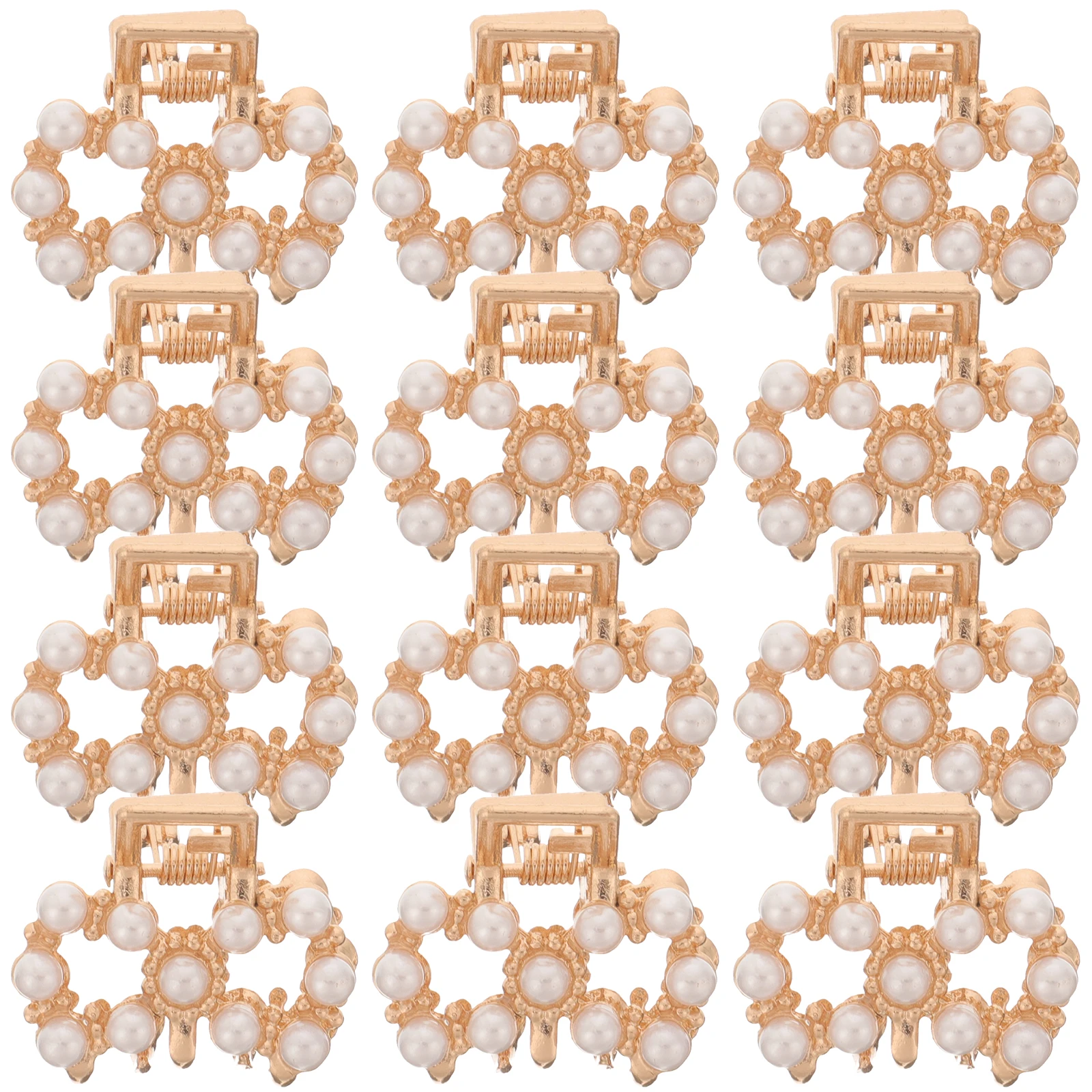 

12Pcs Delicate Hair Clips High Hairpins Pretty Claw Clips For Ladies Girls Brides Birthday Event Accessories