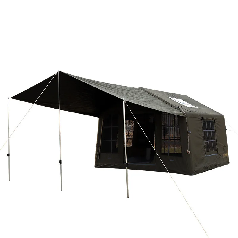 

Internet celebrity scenic spot camp tent outdoor thickened one room one hall camping tent portable quick open inflatable cotton
