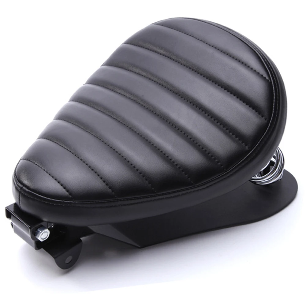 1 SET Motorcycle Retro Leather Solo Seat 3