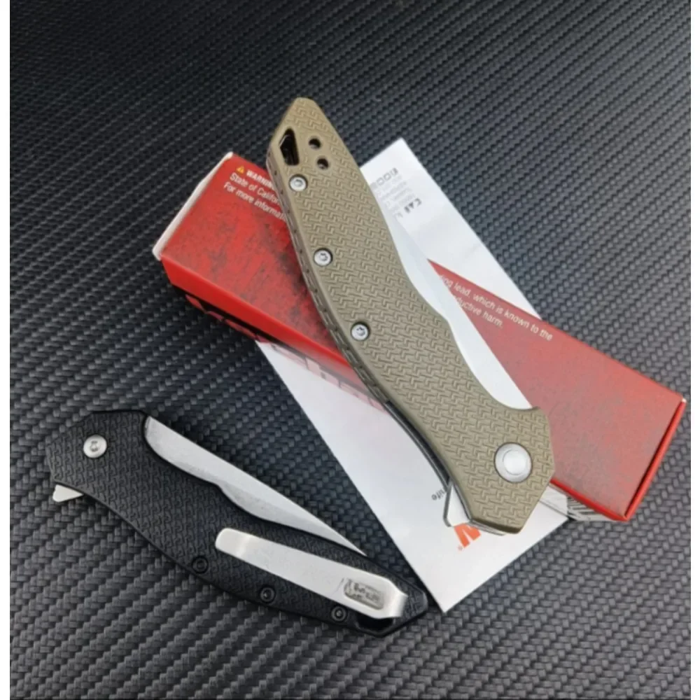 KS 1845 Shoreline سكين للفرد زعنفة مساعدة مجلد 8Cr13 شفرة النايلون مقبض في الهواء الطلق كل يوم حمل الدفاع عن النفس EDC السكاكين