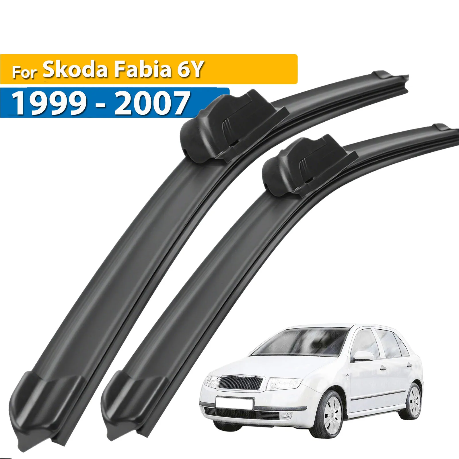 

Erick's Wiper Front Wiper Blades For Skoda Fabia 6Y 1999 - 2007 Windshield Windscreen Clean Window Car Rain Brushes 21"+19"