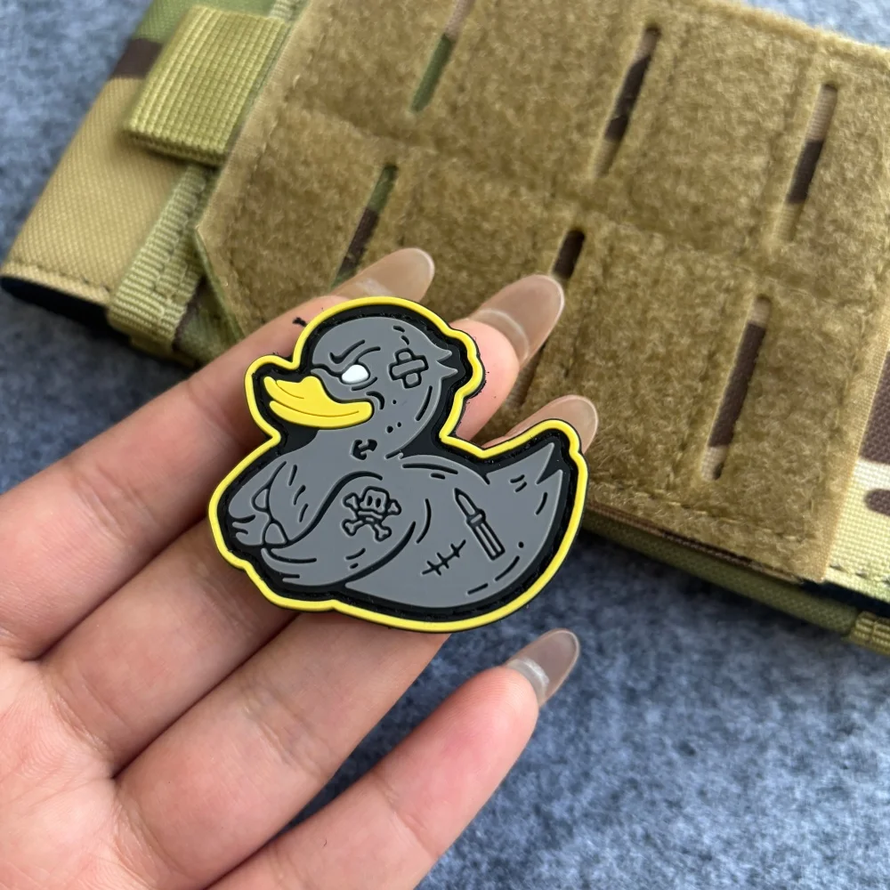 Angry Duck Parche táctico PVC gancho y bucle para mochila - imagen 2