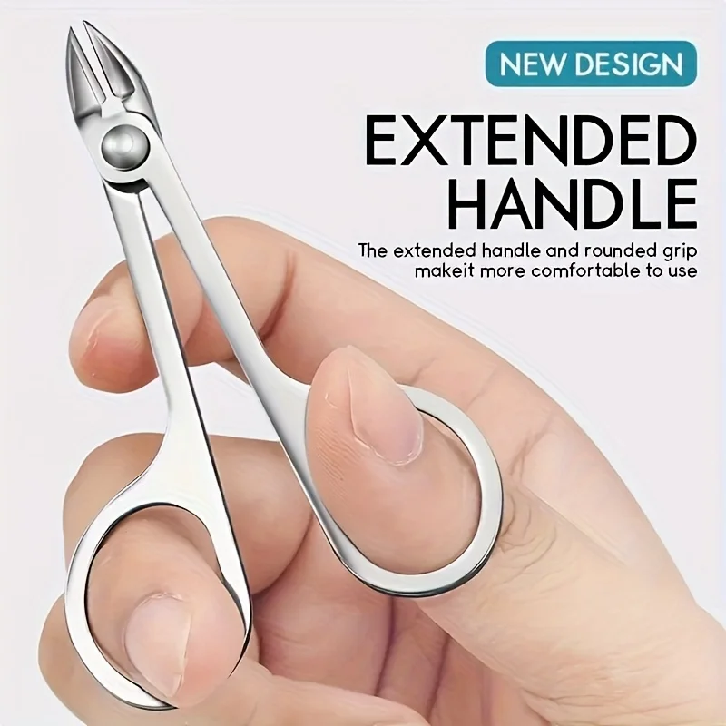 Tijeras para cutículas de precisión, 1/2/5 unidades, para eliminación de uñas y color rubio claro muerto, cuchillas afiladas de acero inoxidable de 5mm,