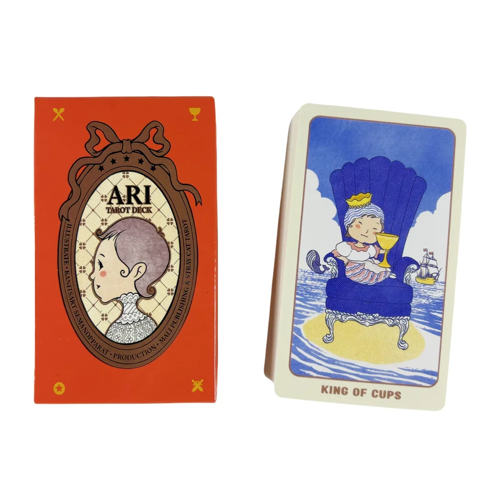 1pc ARI 타로 데크 카드 엔터테인먼트 카드 가족 모임 운세 오라클 보드 게임 카드 놀이