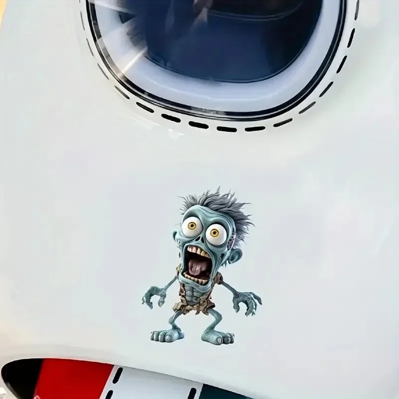 دراجة نارية ملصقات مقاومة للماء مفاجأة الجمجمة رجل شارات الفينيل دراجة نارية FuelTank الجانب Fairings العالمي جسم السيارة الديكور #3