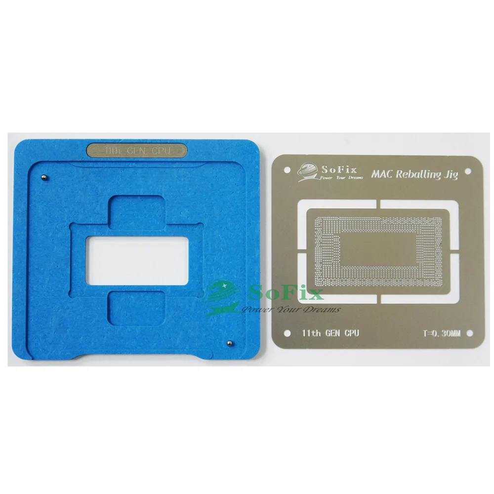 Sofix 2013-2020 CPU BGA Reballing Kit Inter CPU Reballing Jig with Stencil CPU Chip Platform for Macbook Repair