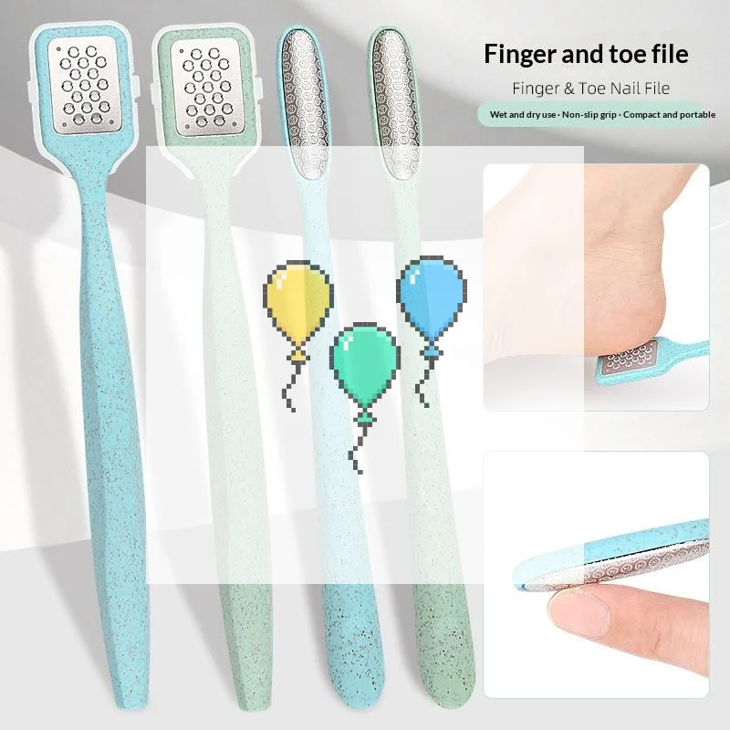 1Pcs Travel Essential Non Slip 3D Curved Foot File Ergonomic Handle Callus Remover For Dead Skin Between Toes Multi Color Optio