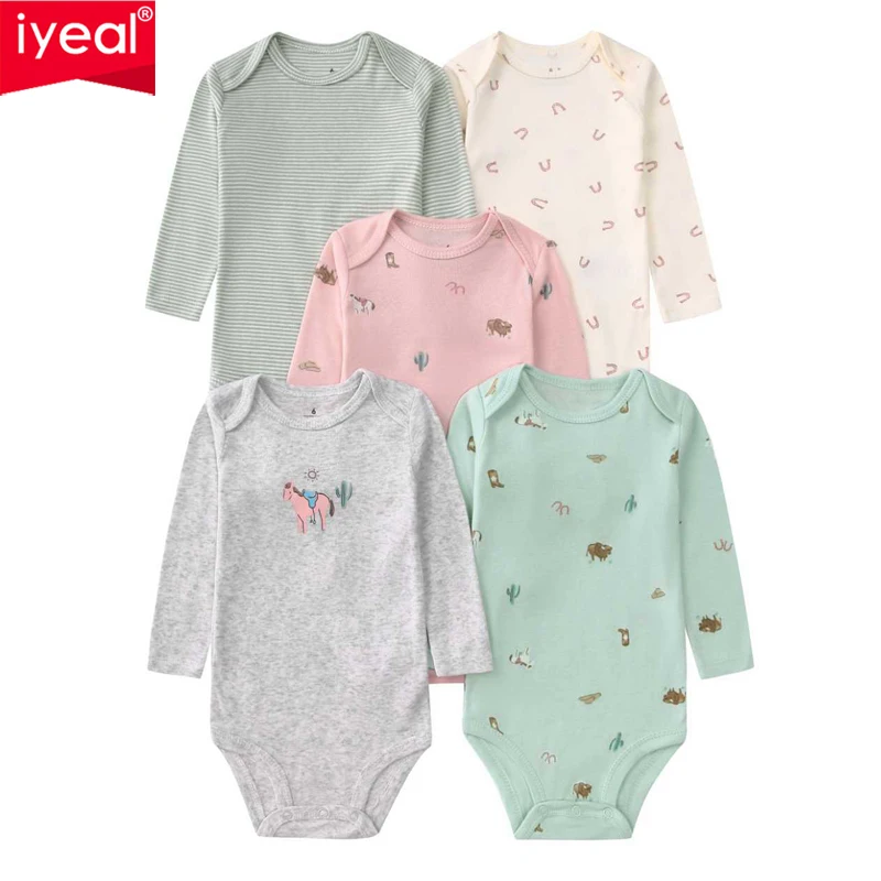iyeal-juego-de-5-bodies-de-algodon-de-manga-larga-para-bebes-bodies-estampados-a-rayas-para-bebes-tanto-para-ninos-como-para-ninas-peleles-suaves-de-una-sola-pieza-para-recien-nacidos