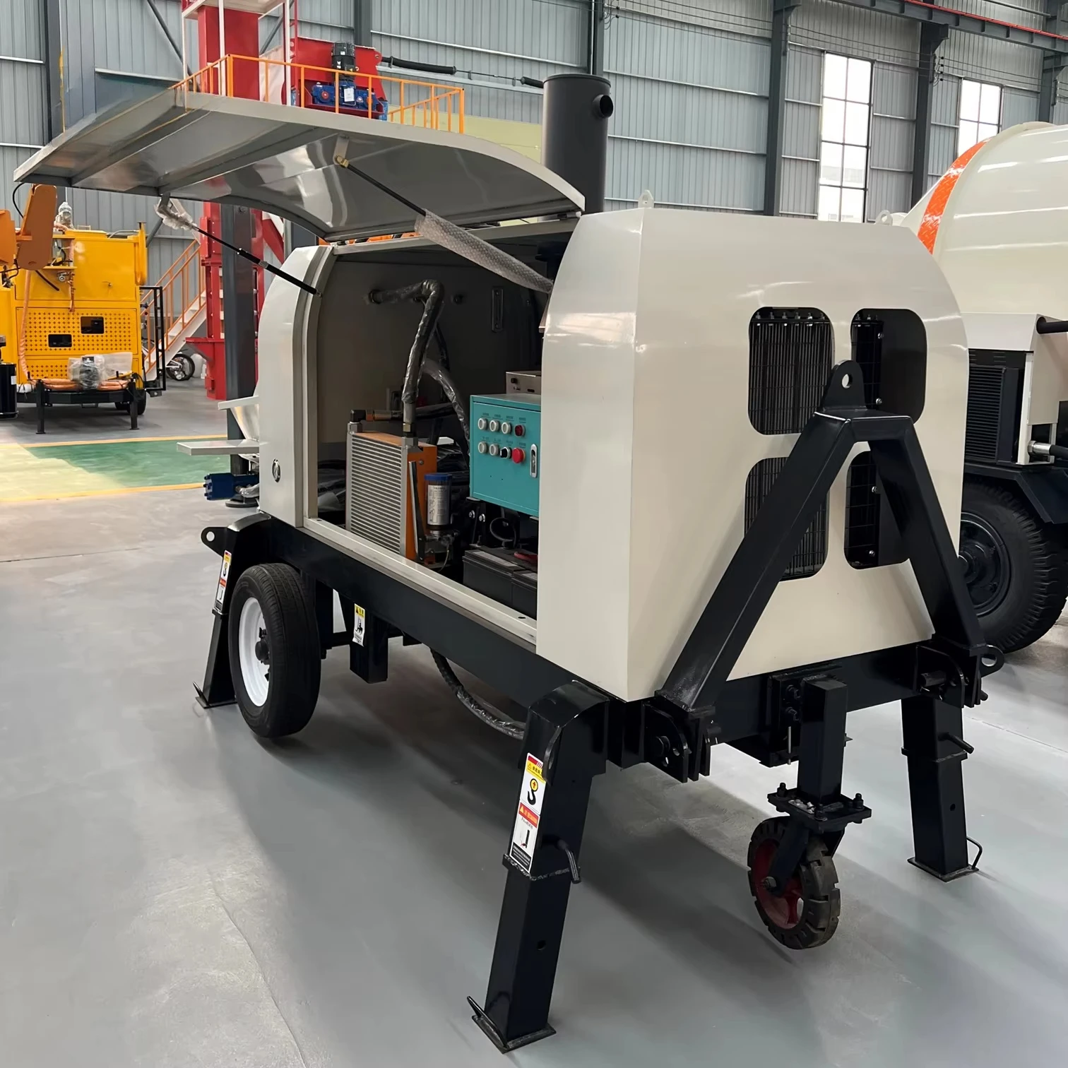 HBT60 Electric Concrete Pump Core Motor Component 60 M/H 160M Vertical 450M Horizontal Conveying Distance High Efficiency