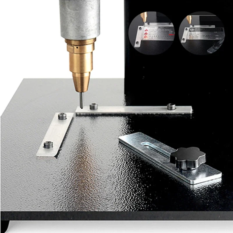 Mini Metal Engraving Router Hand-held Pneumatic Electric Nameplate Marking Machine Touch-screen for Cylinder Frame Chassi Number