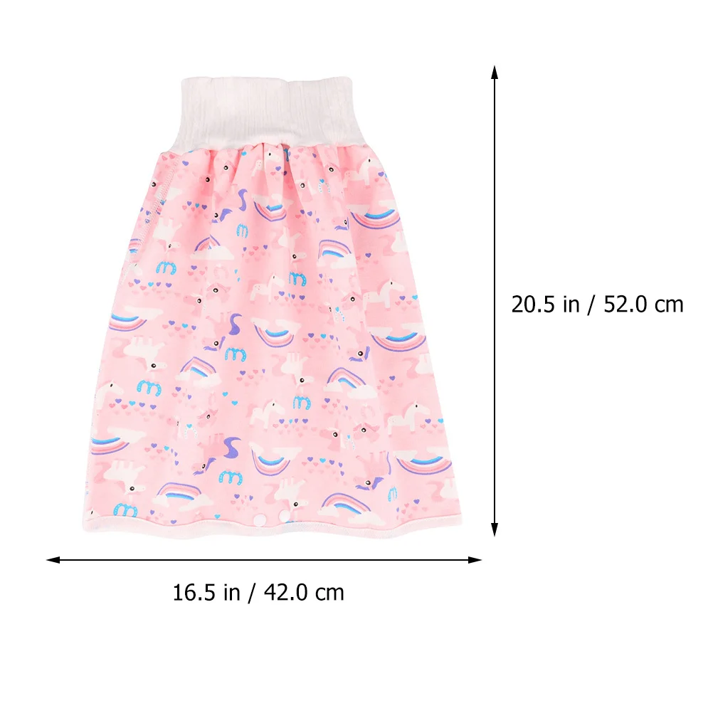 1 قطعة حفاضات مقاومة للماء التنانير عالية الخصر مانعة للتسرب سروال التدريب القطن الخالص تنفس عدم الانزلاق آلة قابل للغسل الرضع #3