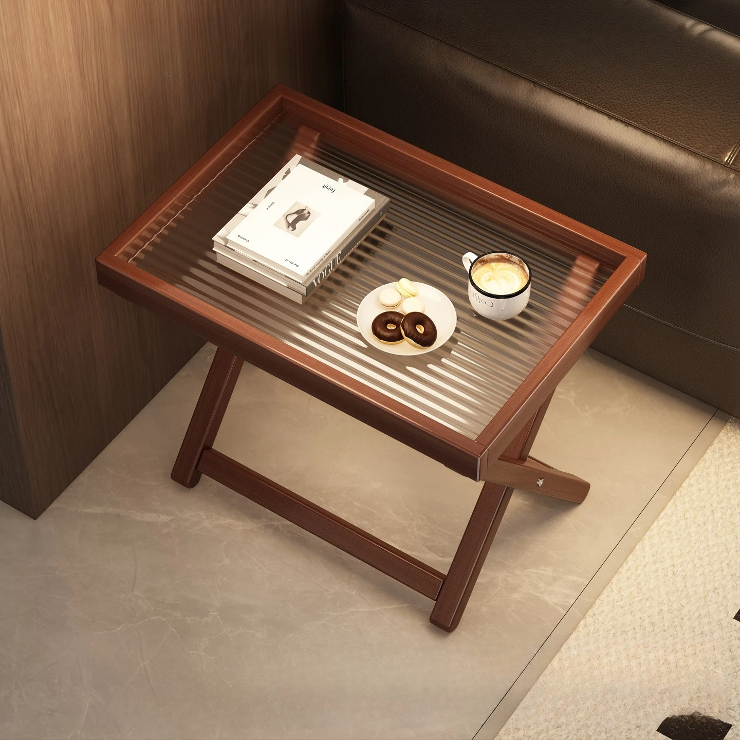 Bamboo Folding Side Table Tv Tray Bed Table Small End Table Cofee Table Center Table Living Room Furniture