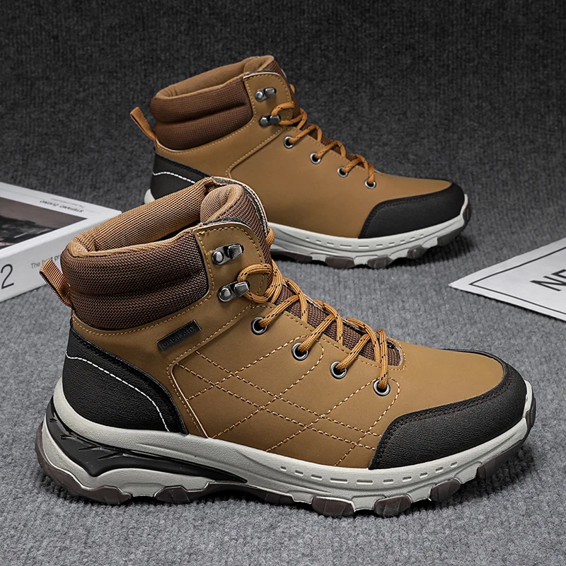 

New Brand of Men's Hiking Boots Original Professional Support Anti-slip Protection Off-road Rock Climbing and Outdoor Shoes