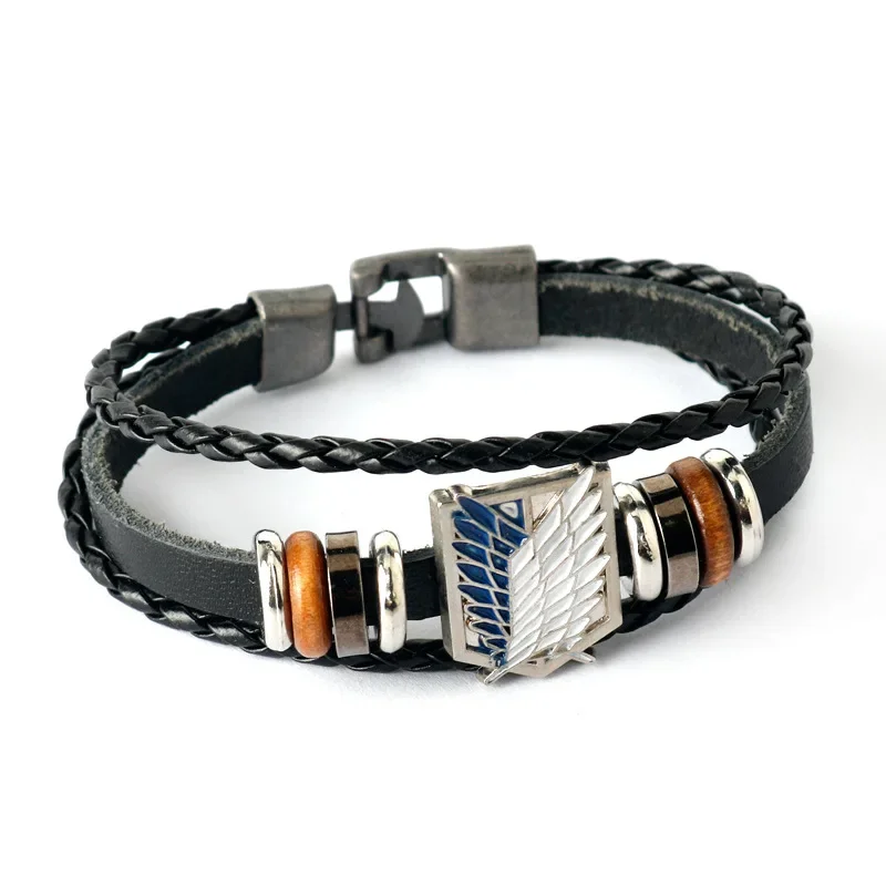 Anime Attack On Titan Investigation Corps Logo Bracelet