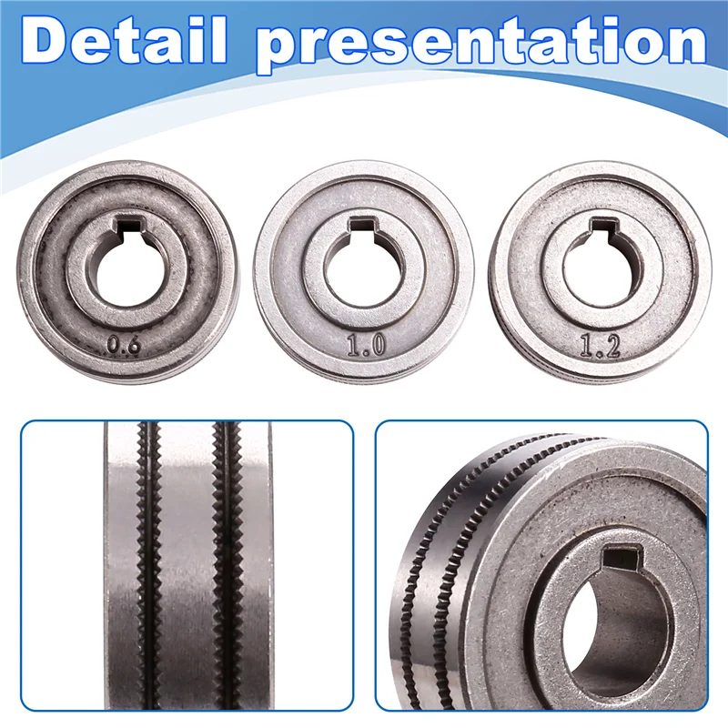 A77I 3 قطعة سلك لحام تغذية الأسطوانة محرك عجلة 0.6 مللي متر-1.2 مللي متر Knurl K الأخدود MIG سلك دليل عالية الجودة ملحقات لحام