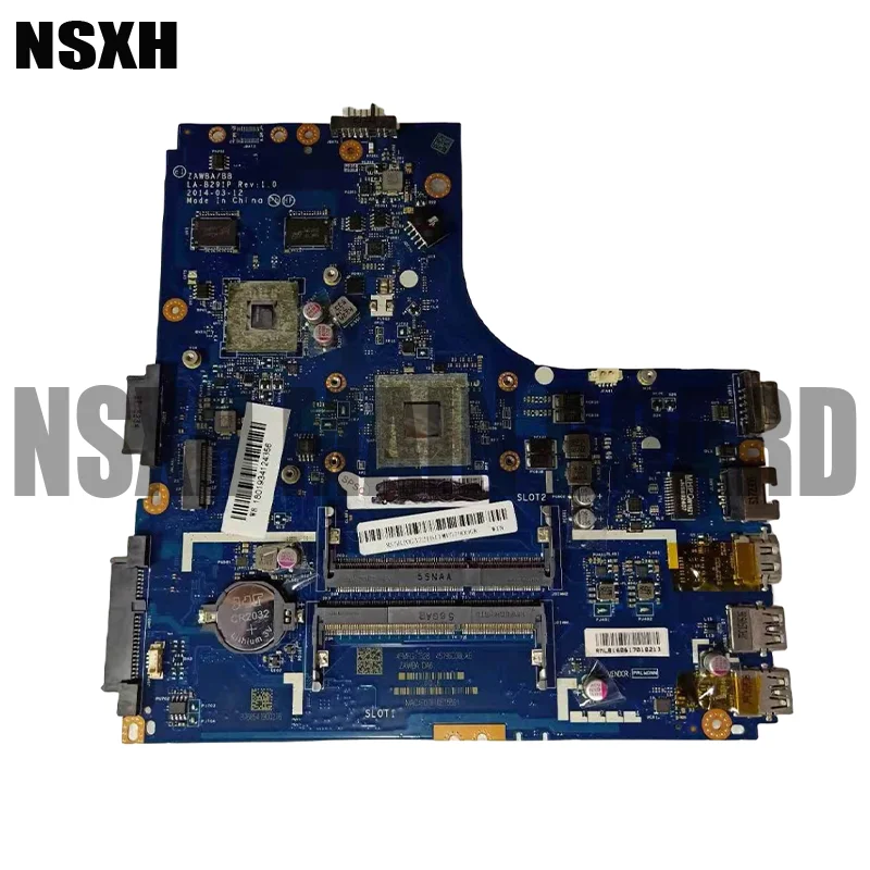 

LA-B291P B50-45 Laptop Motherboard ZAWBA/BB A8-6410 CPU 2GB DDR3 Mainboard