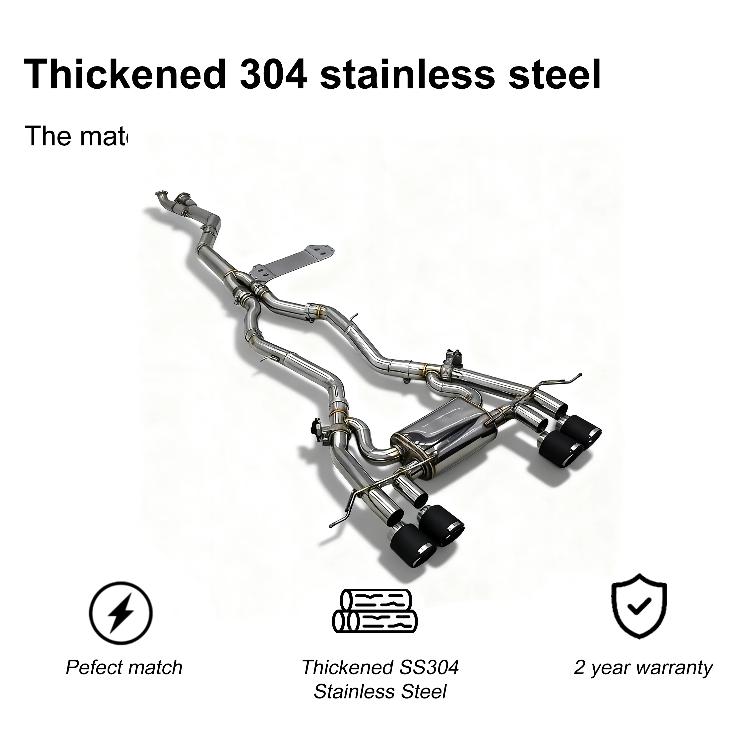 ACE Single Catback für BMW M3 G80 M4 G82 M2 G87 S58 3.0T Valvetronic Auspuffrohr Schalldämpfer Auspuffanlage mit Fernbedienung – Detail 9