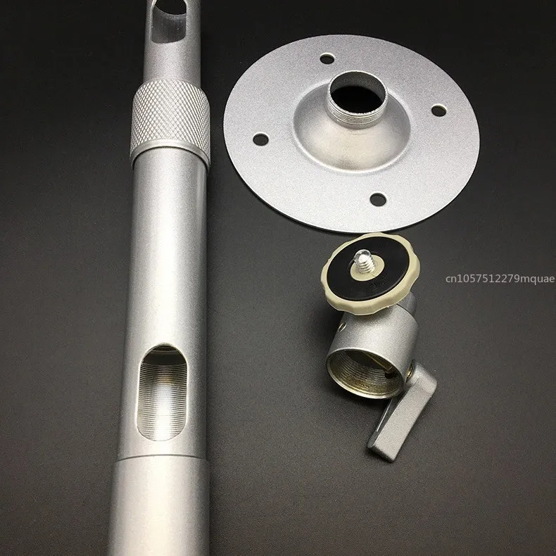 Retractable 330-600MM Projector Hanger, Projector Ceiling Monitoring Bracket Surface Oxidation Silver