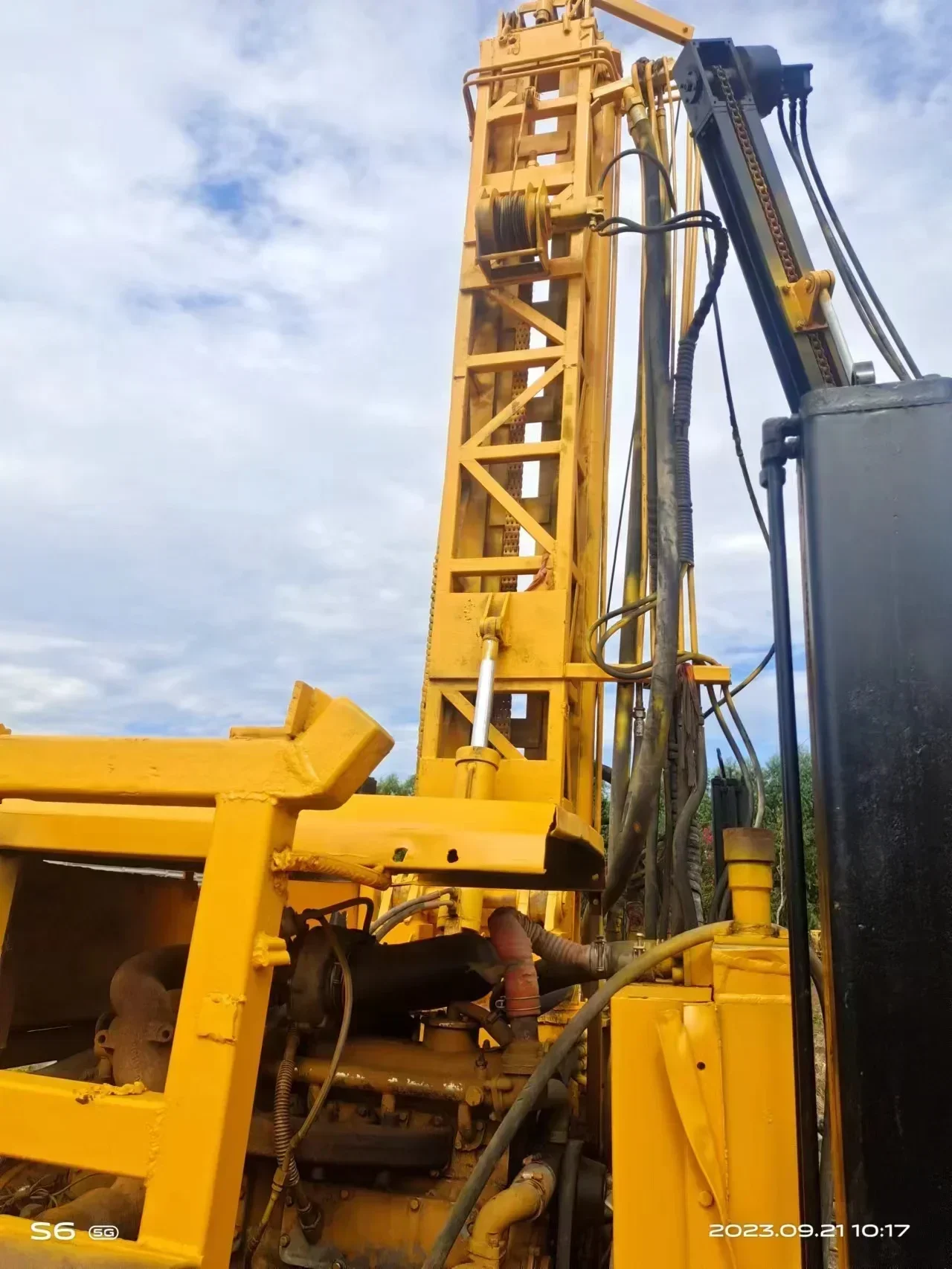 جهاز حفر آبار المياه يعمل بشكل جيد ، صنع في من خلال محرك Yuchai ، Prd400 ، our m